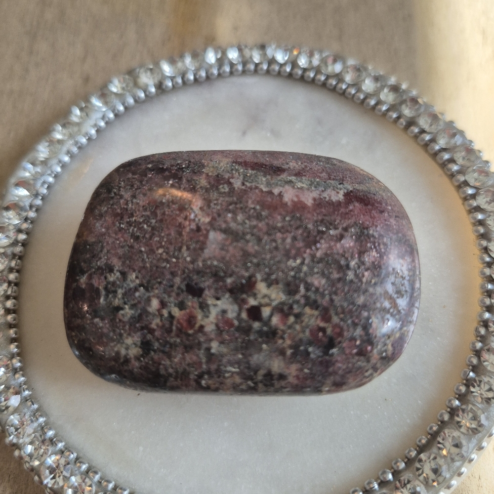 Natural Llanite Jasper Que Serra Palm Stone #3 New - Picture 3 of 10